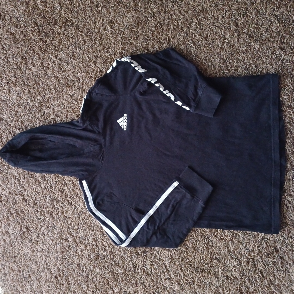 Adidas boy's sweatshirt color black size XS